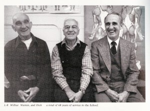 From left: Wilbur, Warren and Dick Storer - 1981